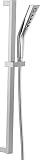 Delta Faucet 3-Spray H2Okinetic Slide Bar Hand Held Shower with Hose, Chrome Handheld Shower Head, S