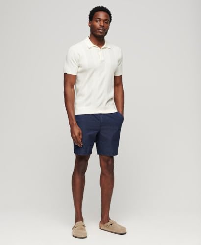 Superdry Para Hombre. M7110438A PantalóN Corto Marino (L), Casual, AlgodóN - 6