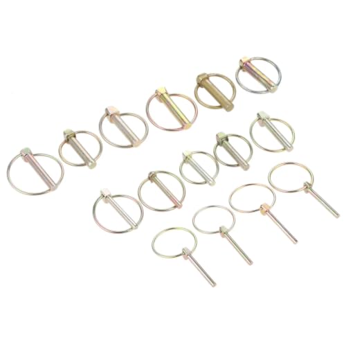 Pasador de acero resistente M5 con anillo de cierre para tractor y RV, 5 uds 5