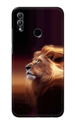 Image of PRINTFIDAA Printed Hard Back Cover Case for Huawei P Smart 2019 | Honor 10 Lite Back Cover (Danger Lion) -112