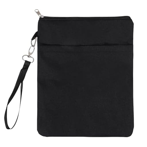 GLOBLELAND Fundas para libros negras impermeables con cremallera para amantes de los libros 30,5 cm x 24,1 cm Funda de lienzo para libros de bolsillo, funda protectora de viaje con cremallera y | Ya disponible en tu tienda friki favorita! En mundofriki.es!