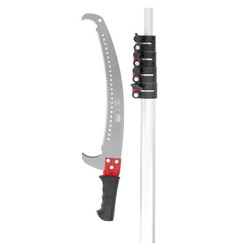 Astsäge Teleskopsäge 6 m – Baumsäge & Gartensäge mit Teleskopstange, Handsäge für hohe Äste, manuelle Hochastsäge für Garten & Baumpflege