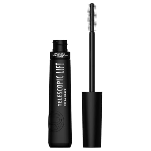 L'Oréal Paris - Mascara Volume et Longueur +5mm - Sans Paquet - Infusé aux Céramides - Telescopic Lift Extra Black