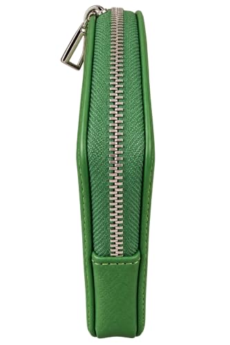 Image of Steve Madden BPIPPER Zip Around Card Case Wallet (Retro Green)
