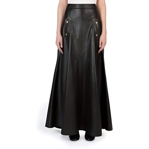 LL LEATHER LOVERS Leather Full Skirt for Women - Regular Use Slim Fit Bodycon Skirt - Office, Weekend, Business Wear for Girl