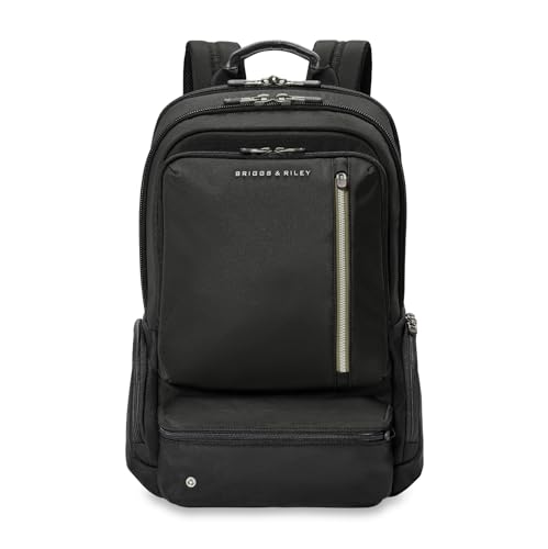 Briggs & Riley Large Cargo Backpack - Carry On Travel Backpack for Women & Men, Personal Item Bag, Self-Repairing Zippers, Padded Straps, Fits up to 17
