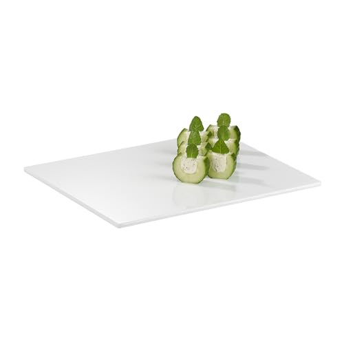Plateau GN 1/2 blanc brillant idéal pour vos buffets et brunchs festifs