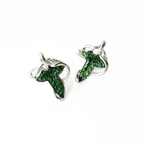 Classic Men Elven Leaf Cufflink for Women Men4