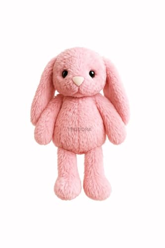 Image of Bunny Soft Toy for Girls Boys Kids,Pink,Teddy Rabbit Animal Plush Stuffed Baby Teddy Gift Birthday, 25cm