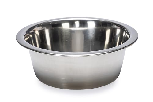 Karlie Inox, ciotole per cani, in acciaio inox, argento, 370 ml, diametro 9-13 cm
