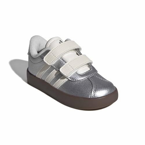 Image of adidas Boys Vl Court 3.0 Slip On Sneakers Shoes Casual - Pink, White
