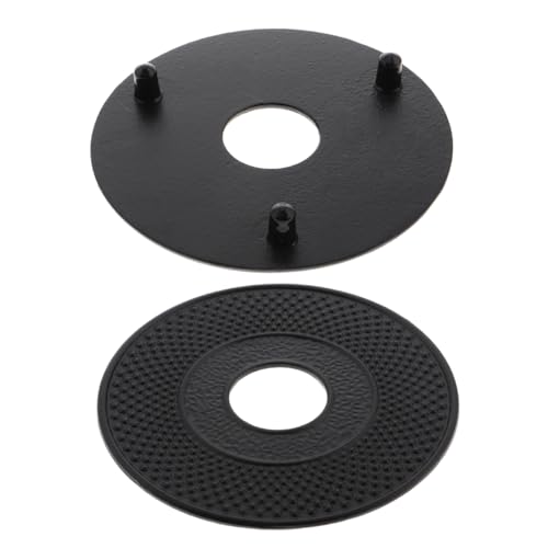 Cabilock 2pcs Japanese Style Cast Iron Teapot Stand Trivets - Iron Kettle Holder Vintage Design for Teapot and Hot Pot Fit for Various