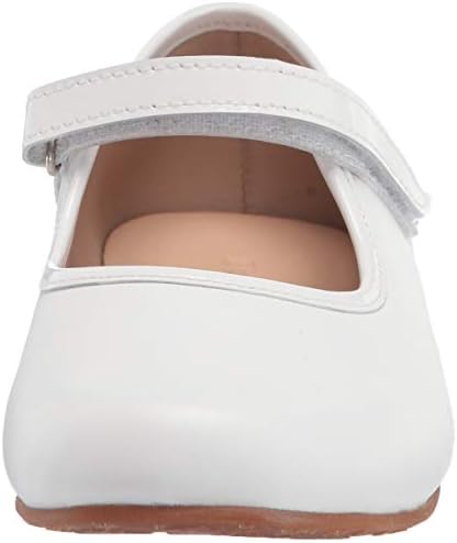 Elephantito Girls European Mary Jane Flat, White, 12 Little Kid | Image 1