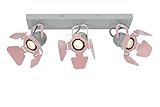 Fabriqué en Métal Lucide PICTO - Spot plafond Chambres d\'enfant - 3xGU10 - Rose