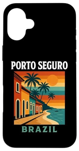 Porto Seguro Brasil Costa Bahiana Vintage Viajes Brasileño Carcasa para iPhone 16 Plus