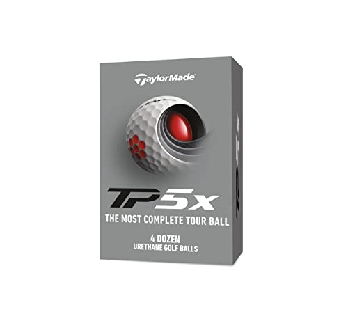 TaylorMade 2021 TP5x (3+1 Box) 4DZ Golf Ball Pack, White