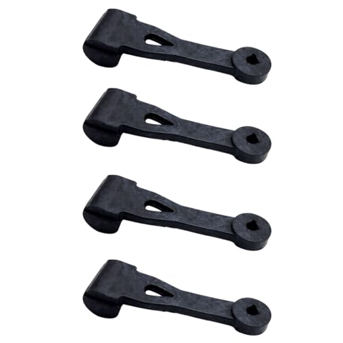 IMPASSU Husq 532109808 Replacement Lawn Mower Grass Catcher Latch Strap 4 Pack - Fits Craftsman, Poulan Pro, John Deere, & More - Durable Rubber Latch Bagger Hood - Lawn Mower Bag Hood Latch