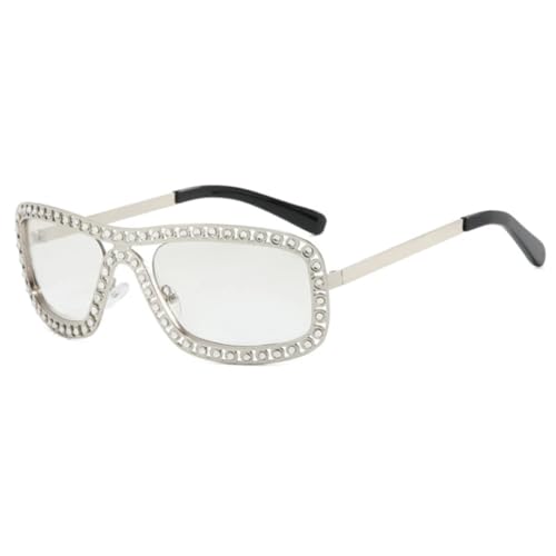 Lunettes de soleil de luxe verres UV400 protecteurs et monture strass métal