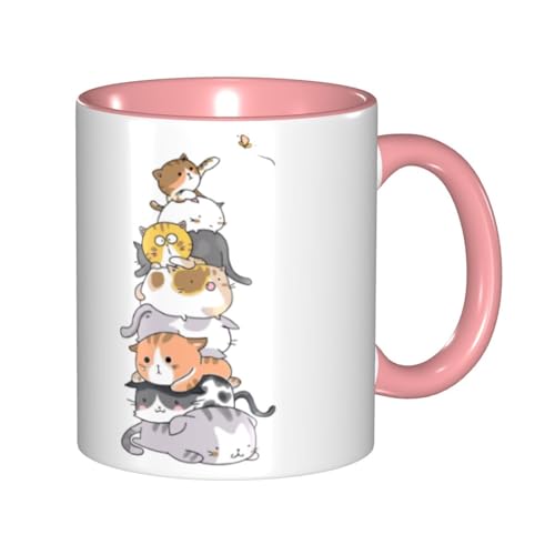 マグカップ かわいい 猫 ネコ コーヒーカップ 330ml 陶器 食器 おしゃれ 男女兼用 ミルクコップ コーヒー ティー オフィス 家庭用 誕生日 贈り物