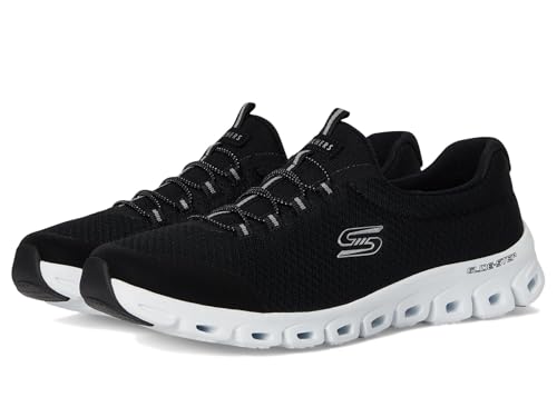 Skechers Sport Women's Glide-Step-Resilience Sneaker, Black-White, 8.5