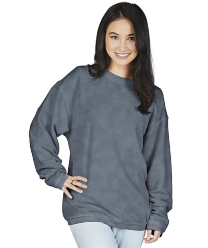 Image of Charles River Apparel Unisex Camden Crew Neck Sweatshirt, Men's & Women's Relaxed Pullove