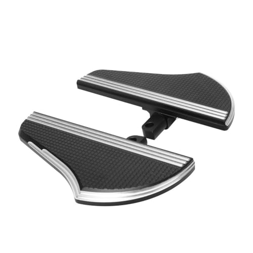 Repose-pieds passager arrière de moto noir et chrome pour Touring Electra Glide et Road King