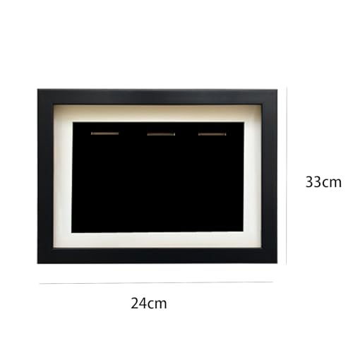 Expositor de medallas de madera maciza marco de exhibición elegante de pared 3