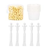 ✫Ingredients Ingredientes de seguridad de la cera para depilación, sin daño y estimulación. Buen efecto, depilación rápida y rápida con poco dolor, fácil y cómodo de usar.