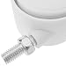 PrimeMatik - Rueda pivotante de Nailon con Freno 40 mm M8 Blanca...