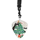 QMNLKH Exquisito collar de púa de varios hombres de jengibre con colgante de acero de titanio impreso para hombres y mujeres, regalo de cumpleaños, talla única, acero de titanio, sin piedras preciosas