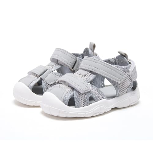 Image of BMCiTYBM Baby Boy Girl Closed Toe Summer Toddler Sandals Lightweight Shoes Infant Non-Slip First Walking Sneakers 6 9 12 18 24 Months 2-3 Years