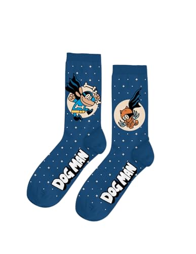 Dog Man Youth Socks 7-10 Years