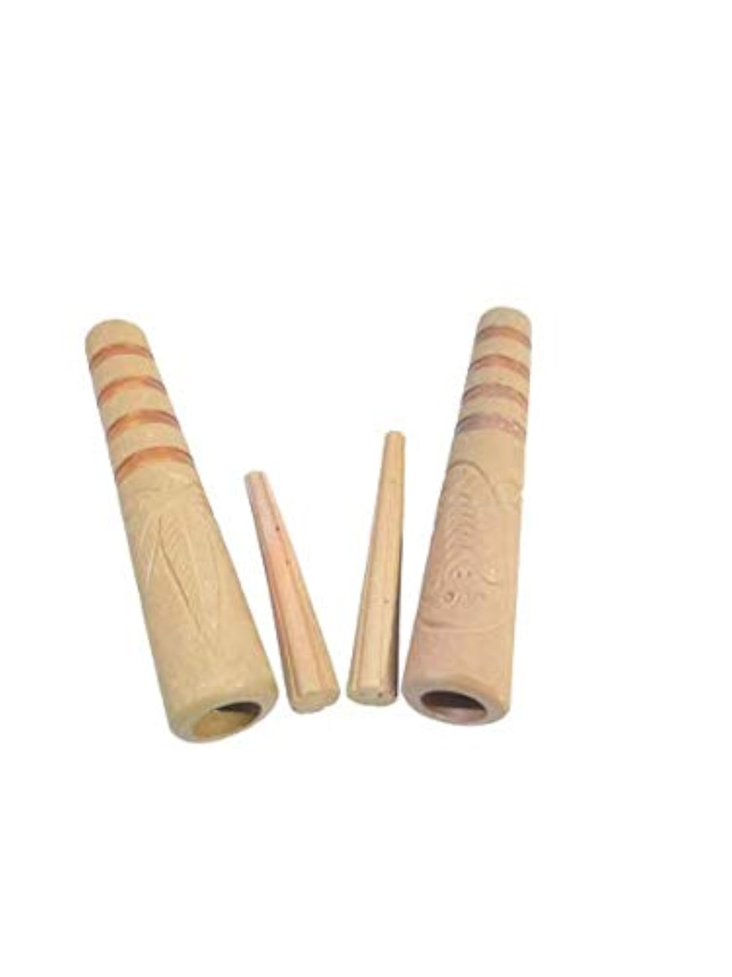 6 Inch Clay Chillum Pipe, Assorted Color