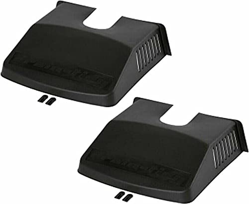 2 x Drain Cover, Black Plastic Grid Pipe Cover Ventilated, Prevents Blockages To Drains