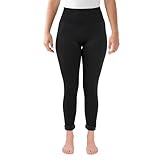 MUK LUKS Women's Faux Fur Lined Legging, Black
