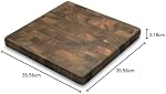 Planche de chef en bois d'acacia Ironwood Gourmet 28218, 14 po carrée en grain de bout