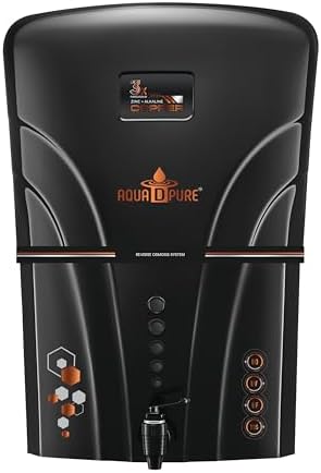 AQUA D PURE 12 Litre Ro Water Purifier With Bio Copper Zinc Alkaline Filter Technology With Uv, Uf, Tds Adjuster And Fully Automatic Function | Suitable For All Type Water Supply