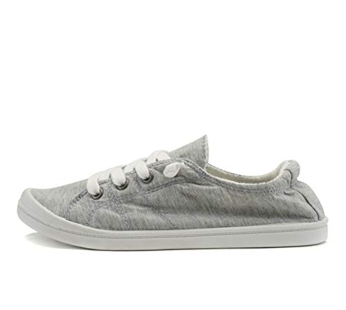 Image of Soda Flat Women Shoes Linen Canvas Slip On Sneakers Lace Up Style Loafers Zig-S
