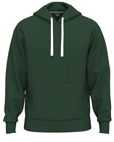 SoftSpun- Midweight Hoodies for Men Uk Pullover Hooded Sweatshirt | Ultra Soft Mens Hoodies Year-Round Tops Preshrunk Jumper Winter Warm Cotton Plain Burgandy Hoodie Men | Mens Fleece Lined Hoodie