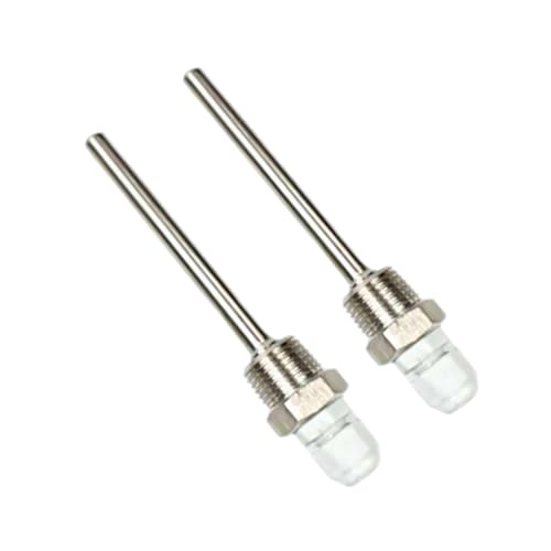 2 sensores de temperatura, rosca de 1/2 pulgadas, carcasa de inmersión, 50/100/200/300 mm, acero inoxidable, funda protectora para tanques de agua de sonda