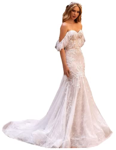 Robe de mariée de luxe pour mariage laïque en château de nuit