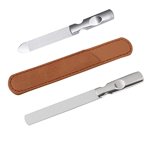 OSOLADY 2 セット ステンレス爪やすり ファイル ネイルツール ネイル用品