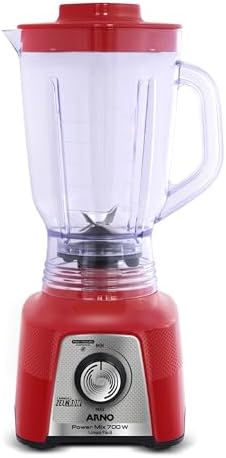 Liquidificador Arno Powermix 700W LQ36, Vermelho, com 4 Lâminas Z...
