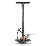 SKS Germany AIRKOMPRESSOR CLIK TEC 10.0 Standpumpe (CLIK TEC-Pumpenkopf für das Schwalbe Clik Valve-System, großes Präzisionsmanometer, Langer Hochdruckschlauch, stabiles Stahlrohr, Made in Germany)