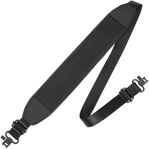 CVLIFE Two Point Rifle Sling, Anti-Slip Design Pad, Removable Swivel Black - image 8