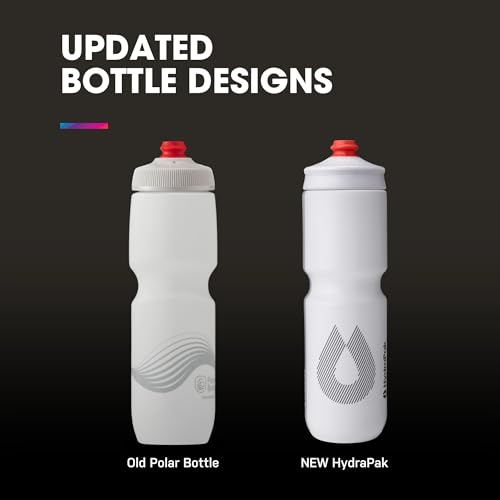 Image of HydraPak Breakaway Surge Lightweight Bike Water Bottle 2-Pack (20oz, 25oz, 30oz) - High Flow, Cycling & Sports Squeeze Bottle