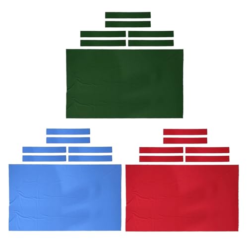 Nappe de billard 9 pieds feutre multicolore tapis table billard 0.6mm - 2