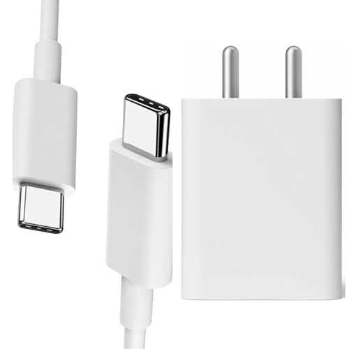 Image of Original 30W Fast Adapter with Cable for Google Pixel 6, Pixel 6 Pro, Pixel 6 XL, Pixel 6A / 6 A, Pixel 7, Pixel 7 Pro, Pixel Type C to C Charger- White