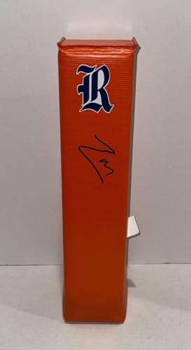 Luke Mccaffrey Signed Touchdown Pylon Rice Owls Nfl Star Proof Jsa Coa - College Autographed Miscellaneous Items