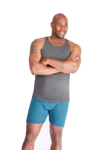 KingSize Men's Big & Tall 3-Pack Ribbed Cotton Tank Undershirt3
